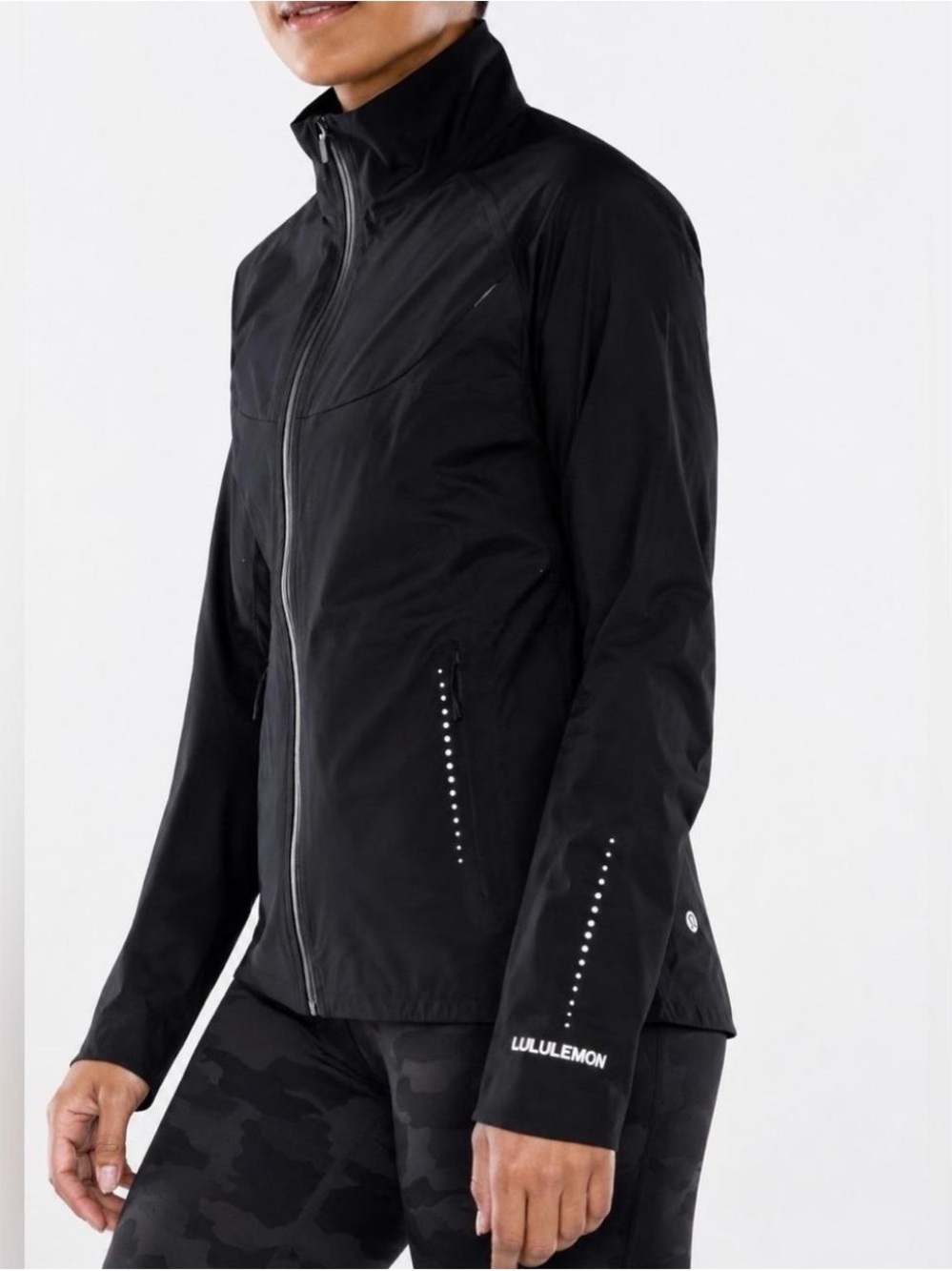 Lululemon Women’s Fast Free Windbreaker Jacket LW4BO3S Black Size 8